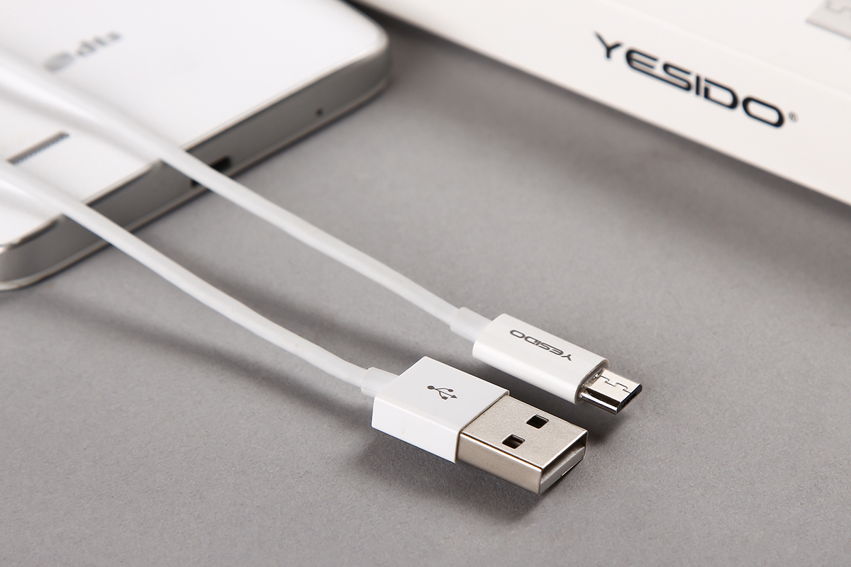 כבל מיקרו Yesido CA22 כבל חזק ועמיד - טריפל וואי יבוא שיווק והפצה למעבדות סלולר וחנויות