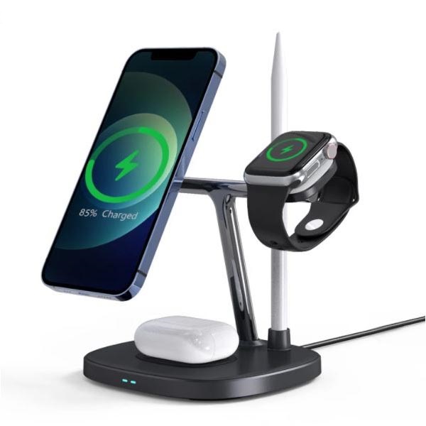 עמדת טעינה אלחוטית 4 ב 1 Yesido DS12 - טריפל וואי יבוא שיווק והפצה לחנויות ומעבדות סלולר